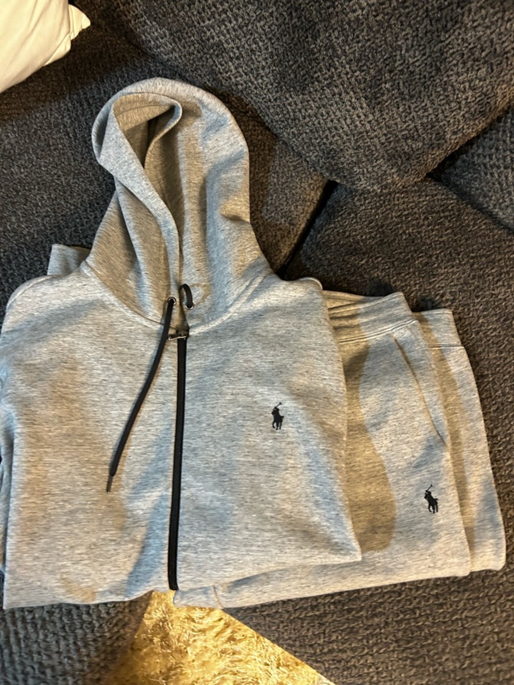 Ralph Lauren Light Grey Hoodie and Joggers Set X Large